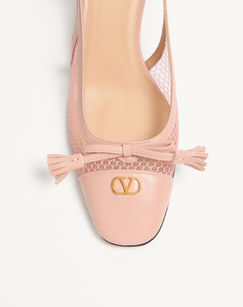 Valet Du Roi 60mm Mesh e Sapatos Slingback Infantis