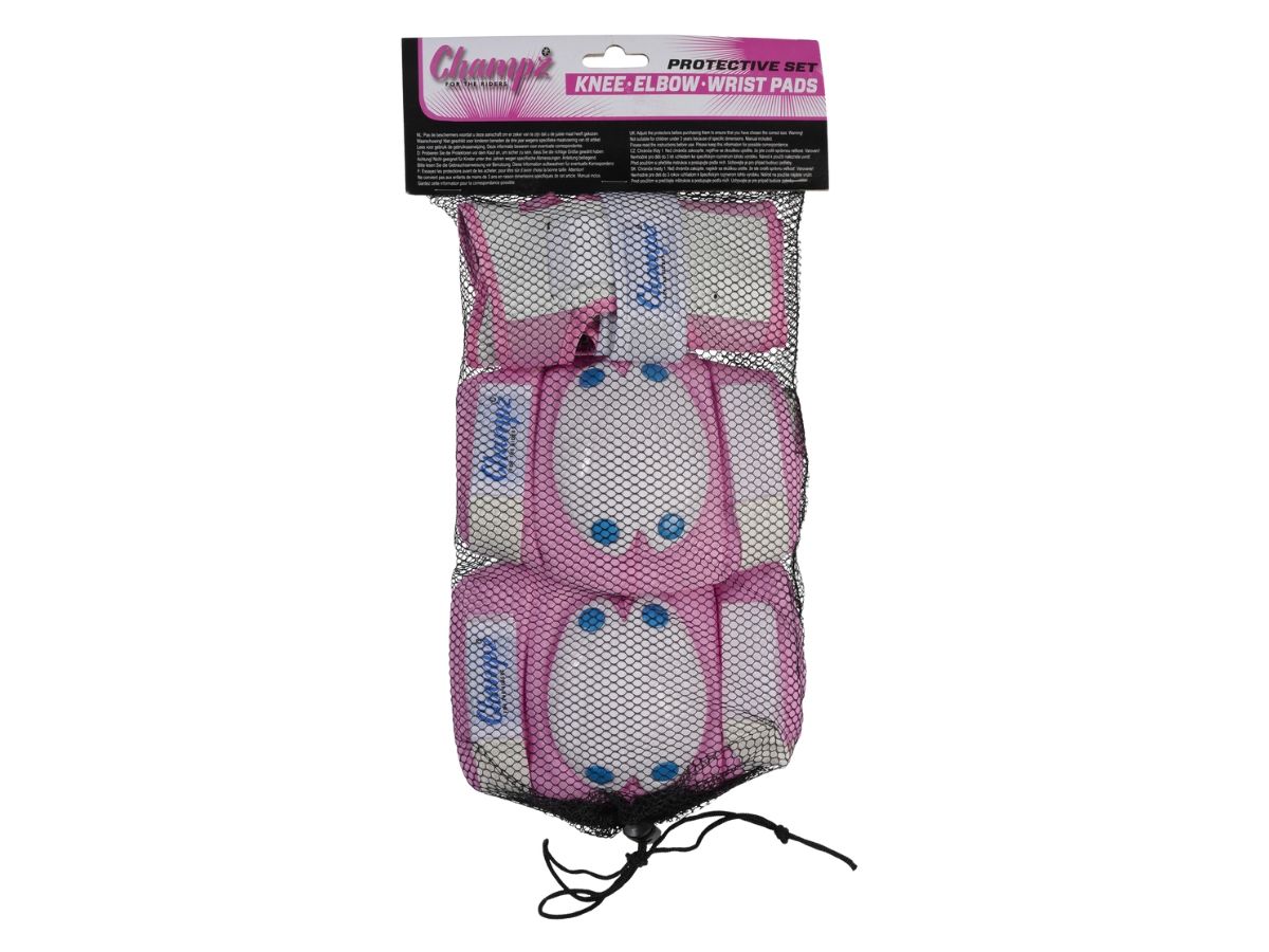 Champz Rosa/Blau Kinder Skate Schutzset