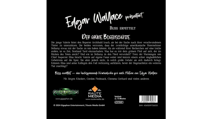 Edgar Wallace 03 - Der Grüne Bogenschütze