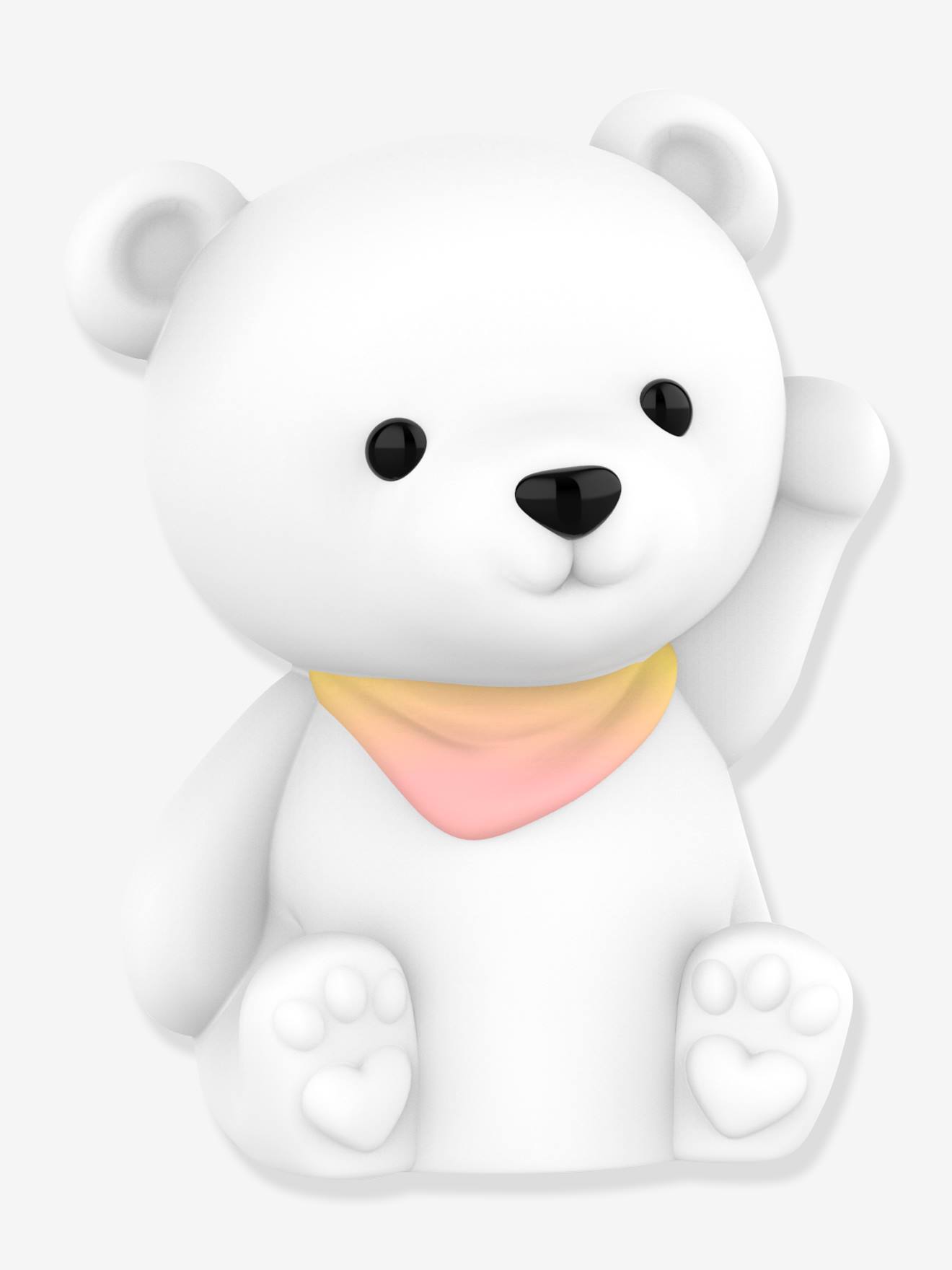 Softes Kinderzimmer Akku-Nachtlicht Teddy TOTO DHINK - weiß