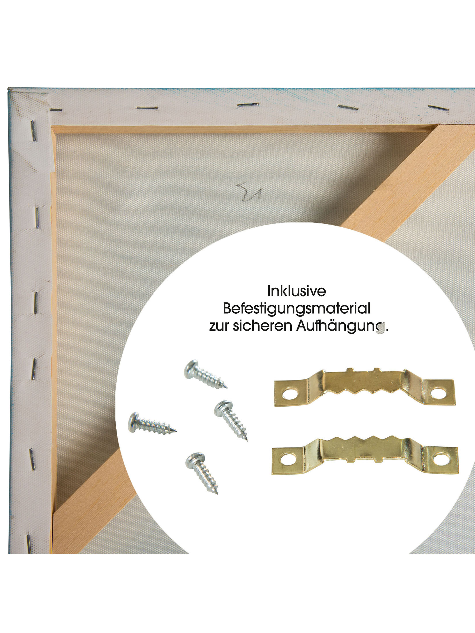 Ragatta Leinwand-handgemalt, Hellblau