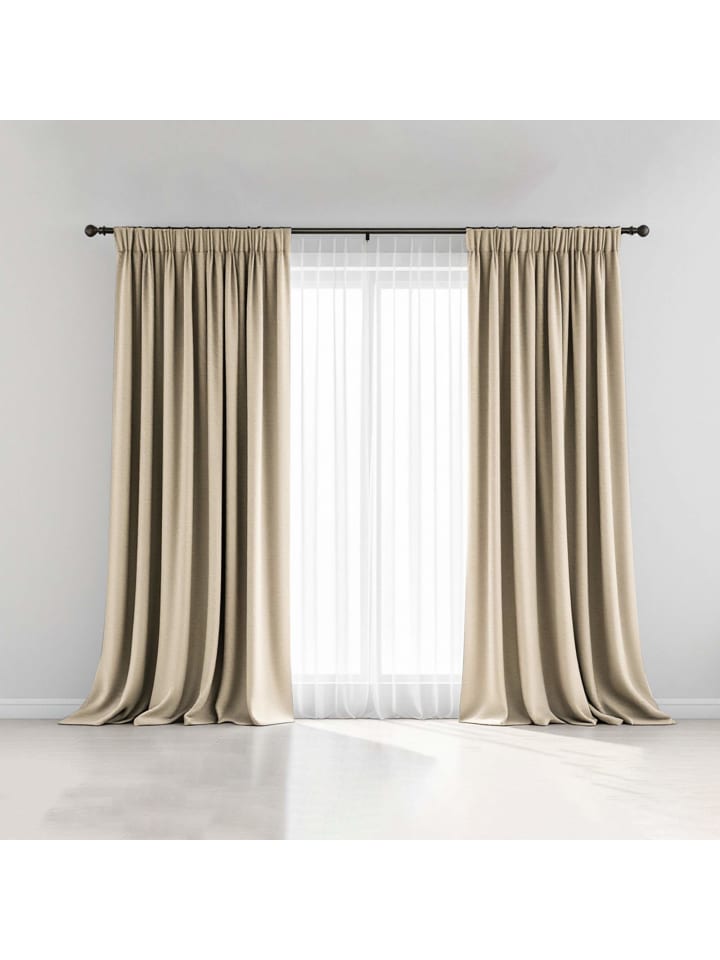 ESPRIT Schlaufenvorhang FUN in Beige günstig kaufen 130x250 cm