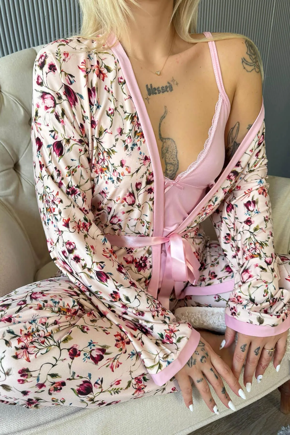Pijamaevi  Pyjama set - Dunkelblau - Print