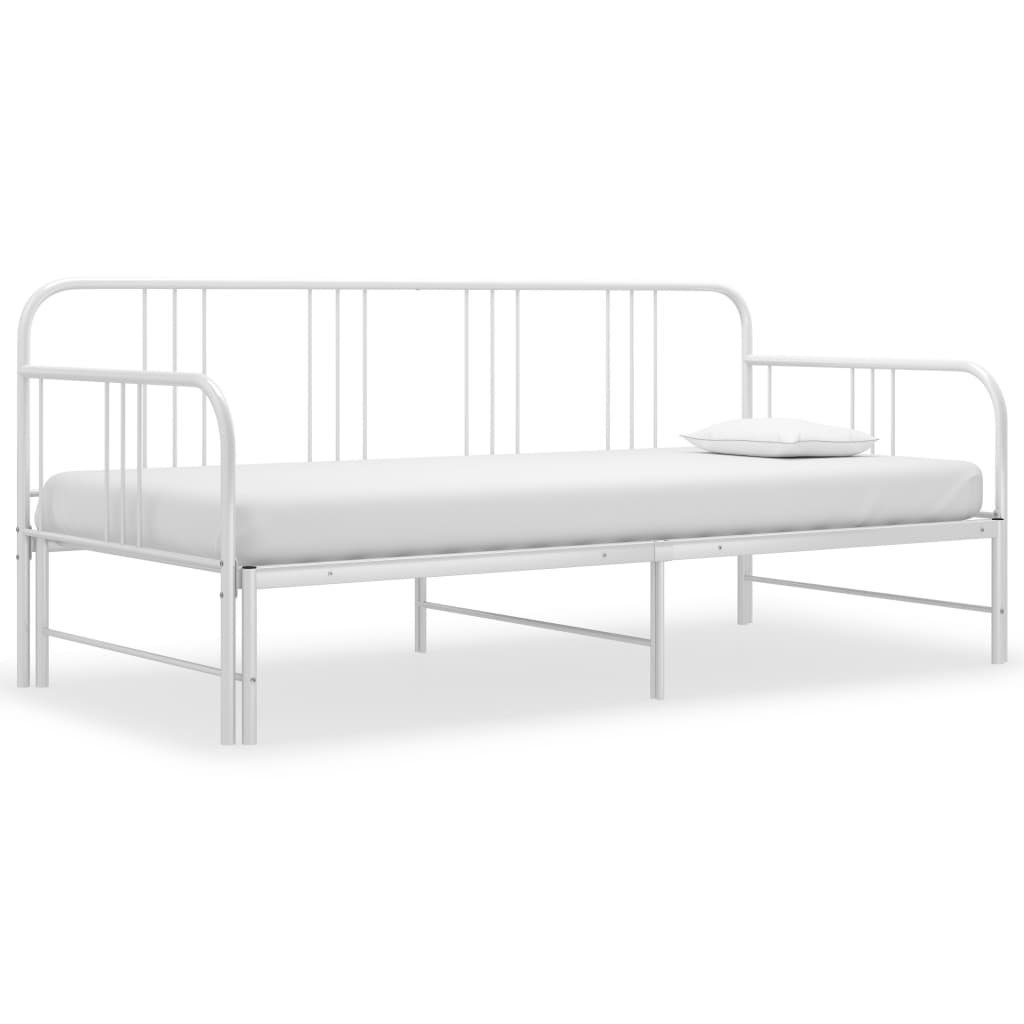 DOTMALL Metallbett Vielseitige Sofabett, mit ausziehbarer Liegefläche, 90-180x200 cm