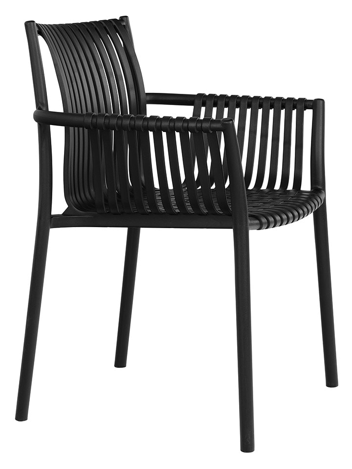 House Nordic 2er-Set: Gartenstühle in Schwarz - (B)59,5 x (H)82,5 x (T)56,5 cm günstig kaufen onesize