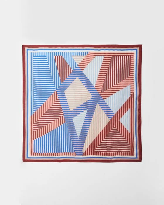 Foulard carré pure soie
