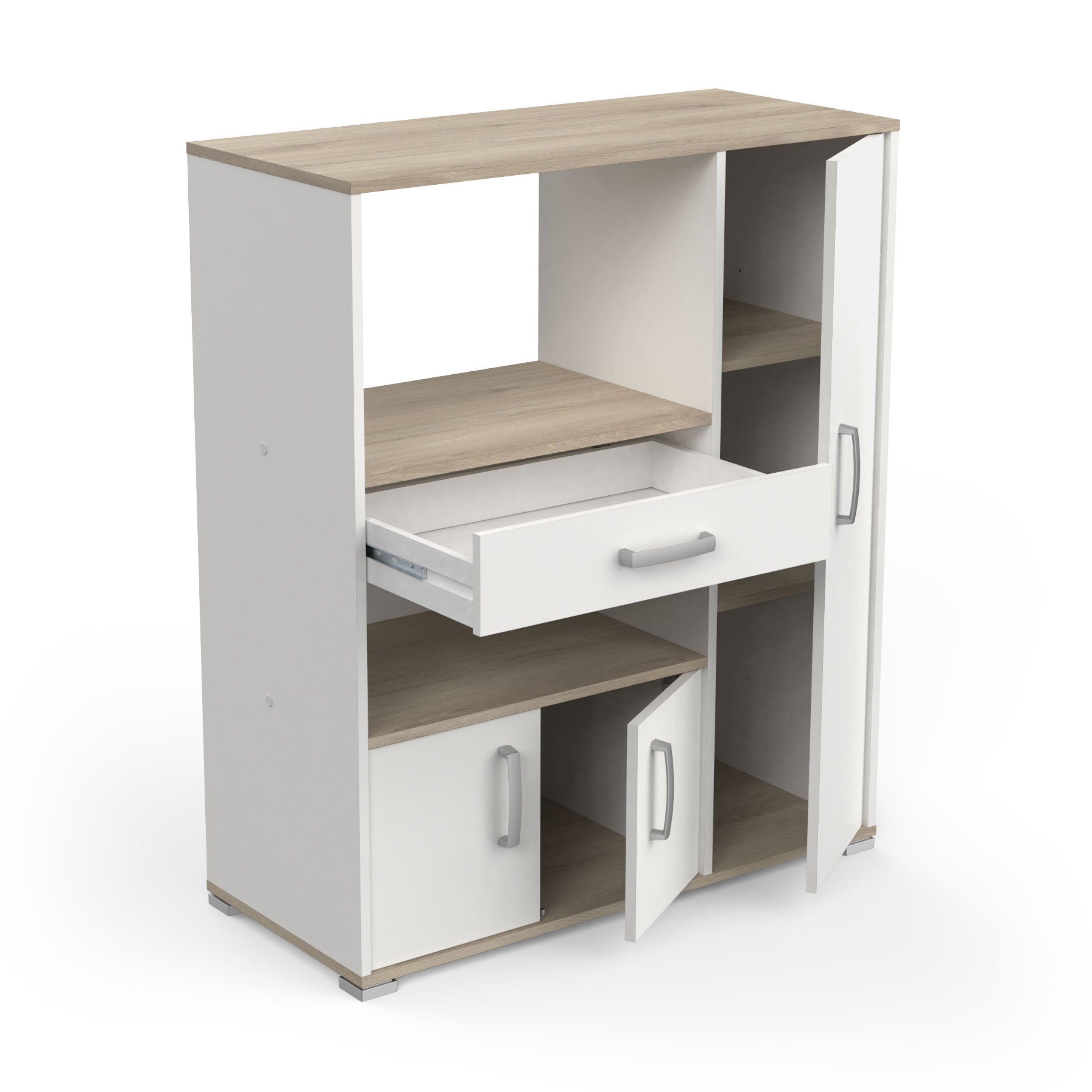 habeig Küchenbuffet Küchenschrank Küchenregal Mikrowellenschrank Buffetschrank Küche #205