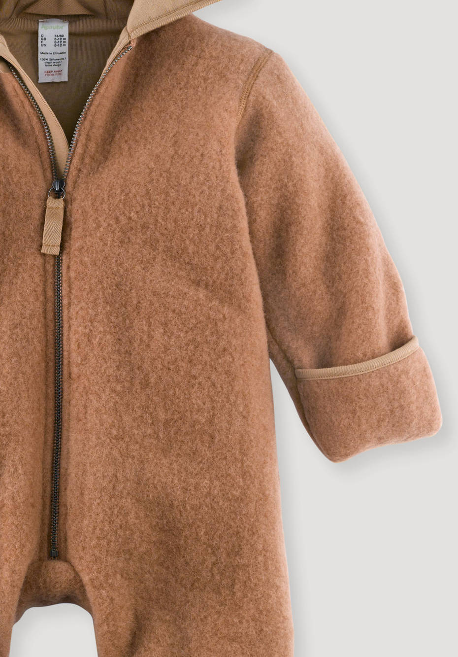 Wollfleece-Overall aus Bio-Merinowolle