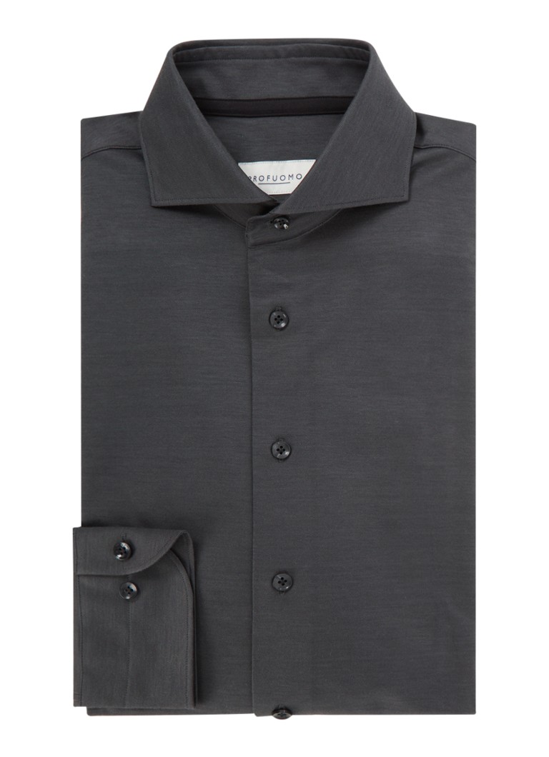 Profuomo Slim fit košulja s izrezanim ovratnikom