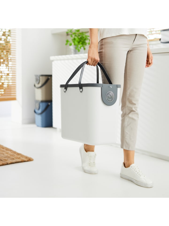 Rotho Albula Mülltrennungssystem 25l für die Küche in Mistelweiß günstig kaufen onesize
