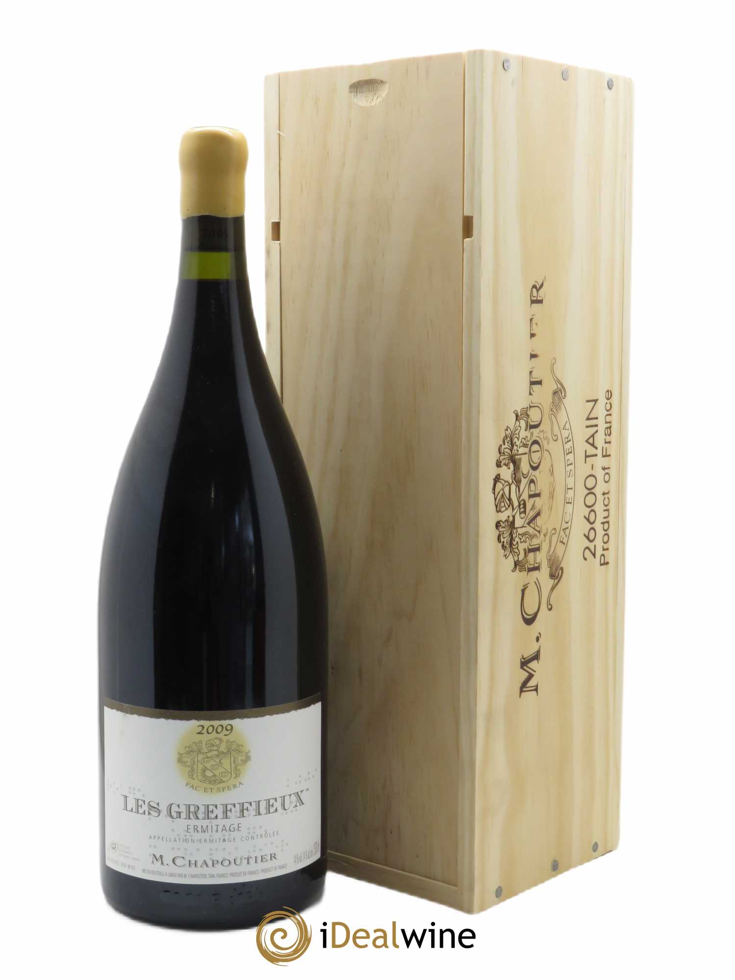 Hermitage Ermitage Les Greffieux Chapoutier  2009 - Lot de 1 Magnum