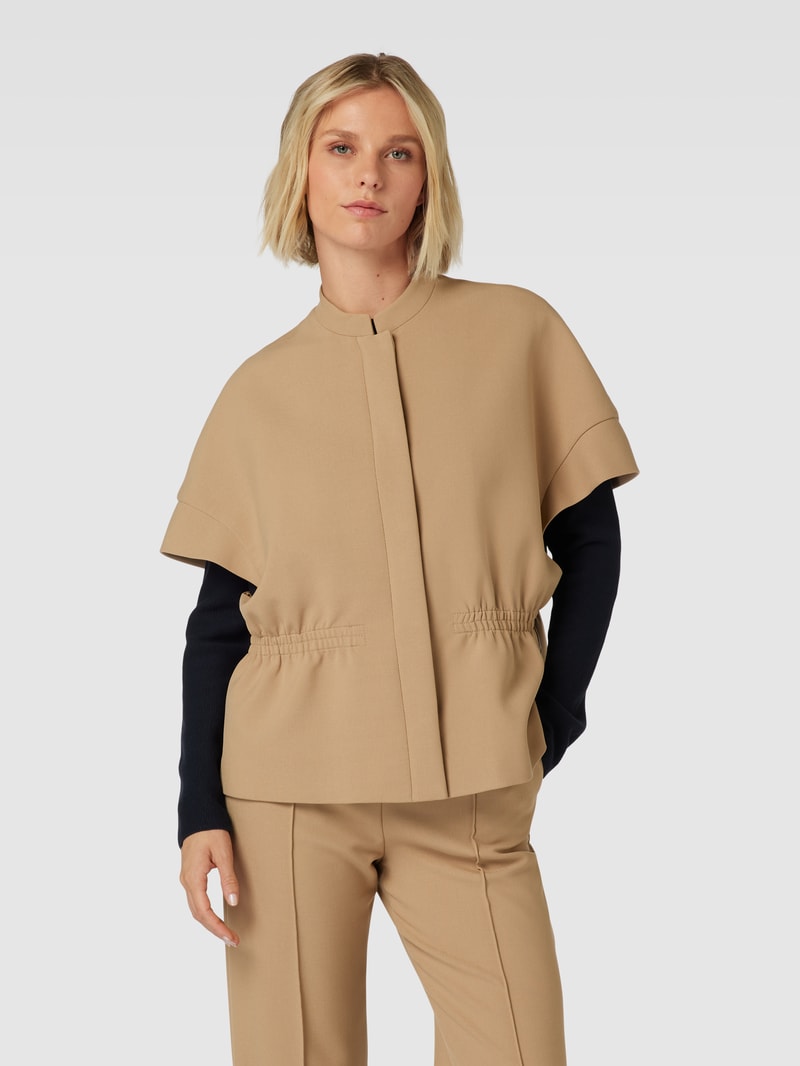 Blazer mit Eingrifftaschen in camel