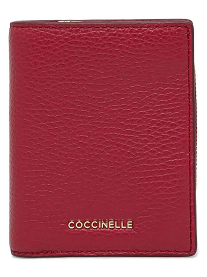 COCCINELLE Leder-Geldbörse in Bordeaux - (B)10 x (H)12,5 x (T)1 cm günstig kaufen onesize