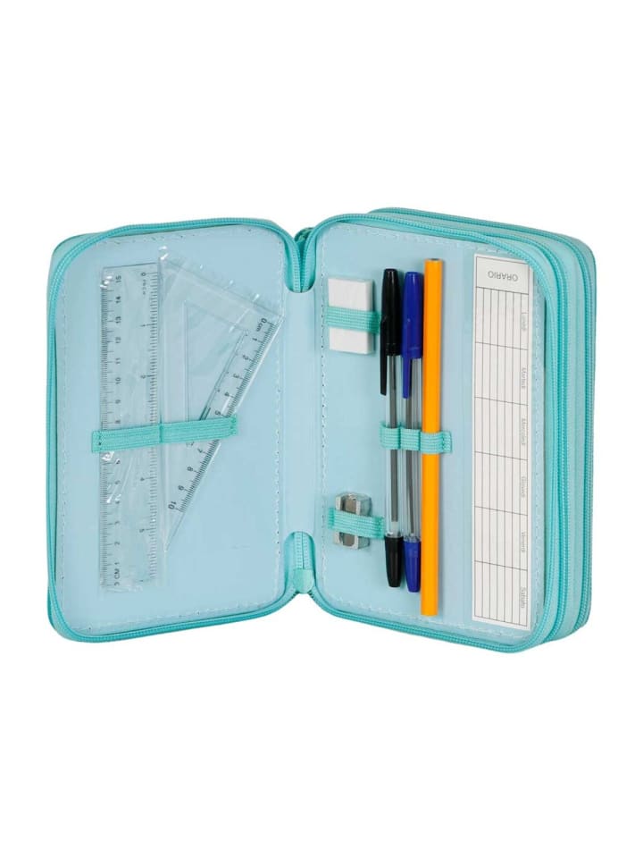 Lilo & Stitch Gefülltes Federmäppchen – Schulset, 21x7x14 cm Federtasche in Blau günstig kaufen 21 cm