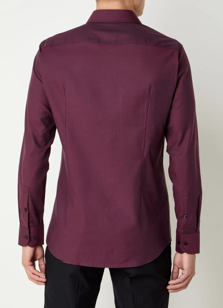 HUGO BOSS Slim fit krekls ar mikrorakstu
