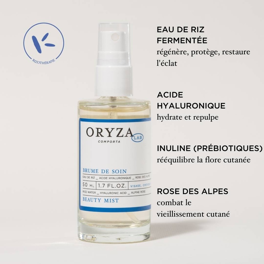 oryza lab Brume de soin Eau de soin visage & cheveux