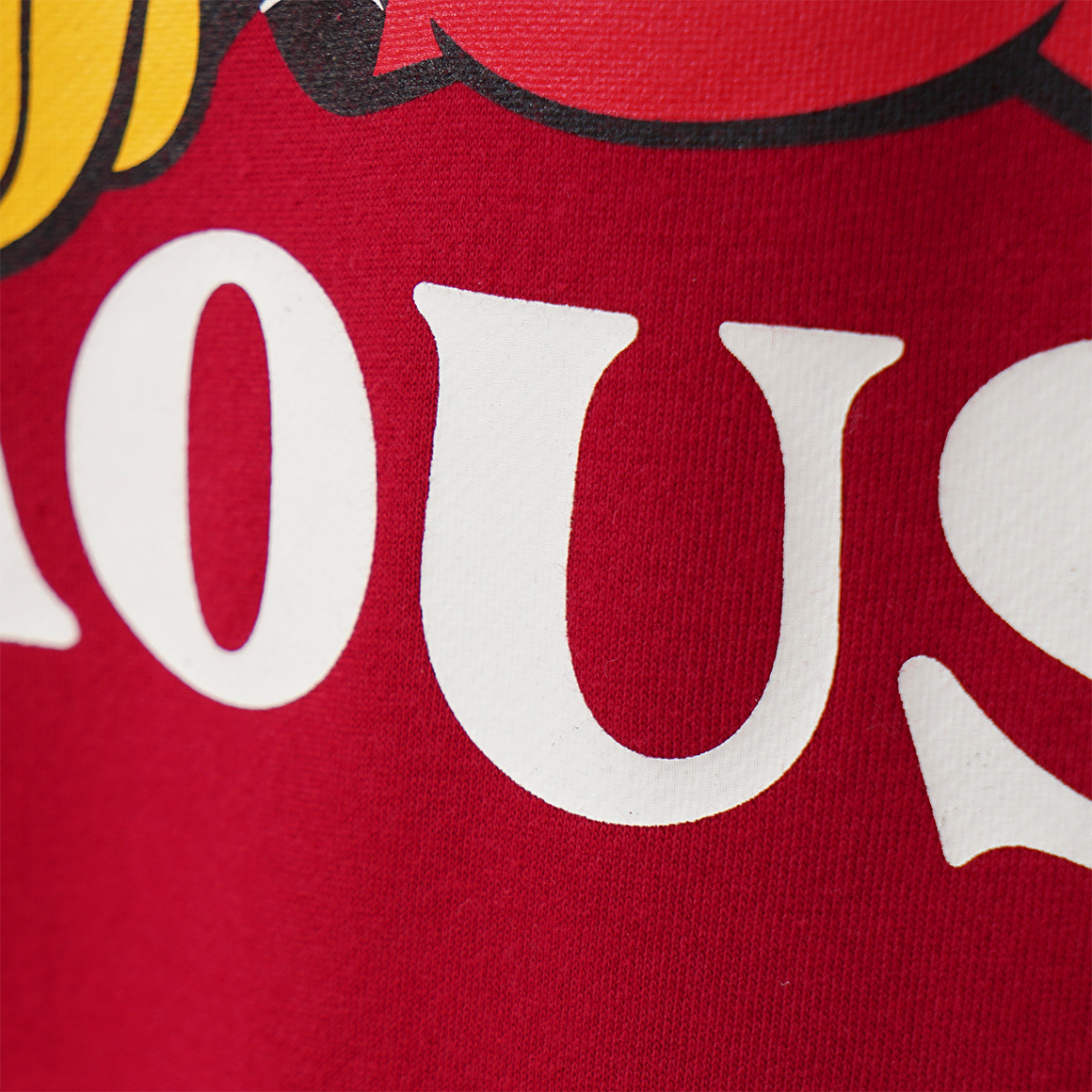 Micky Maus Weihnachtssweatshirt mit Print dunkelrot