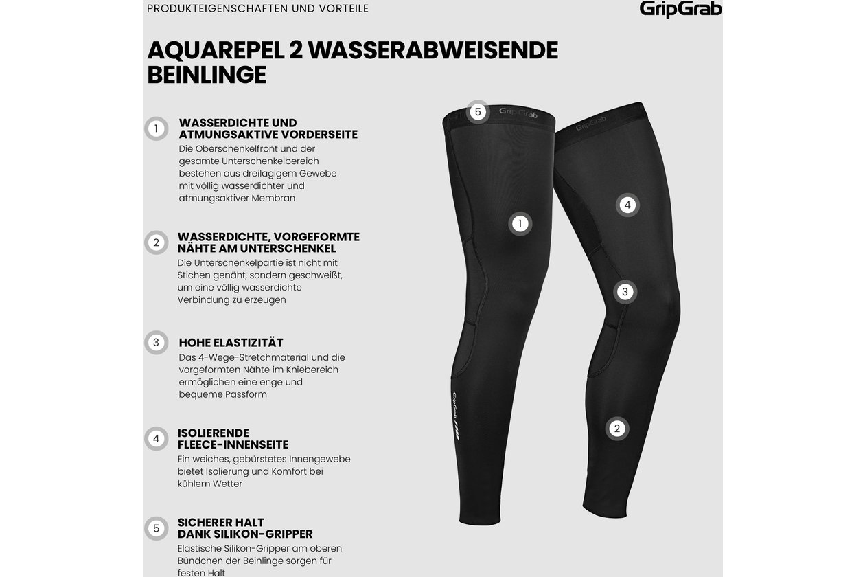 GRIPGRAB AquaRepel 2 Water-Resistant Beinlinge - 2023