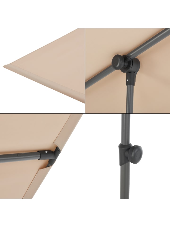 pro.tec Balkonblende Carsoli in Sand (L)180cm (B)130cm (H)200cm günstig kaufen onesize