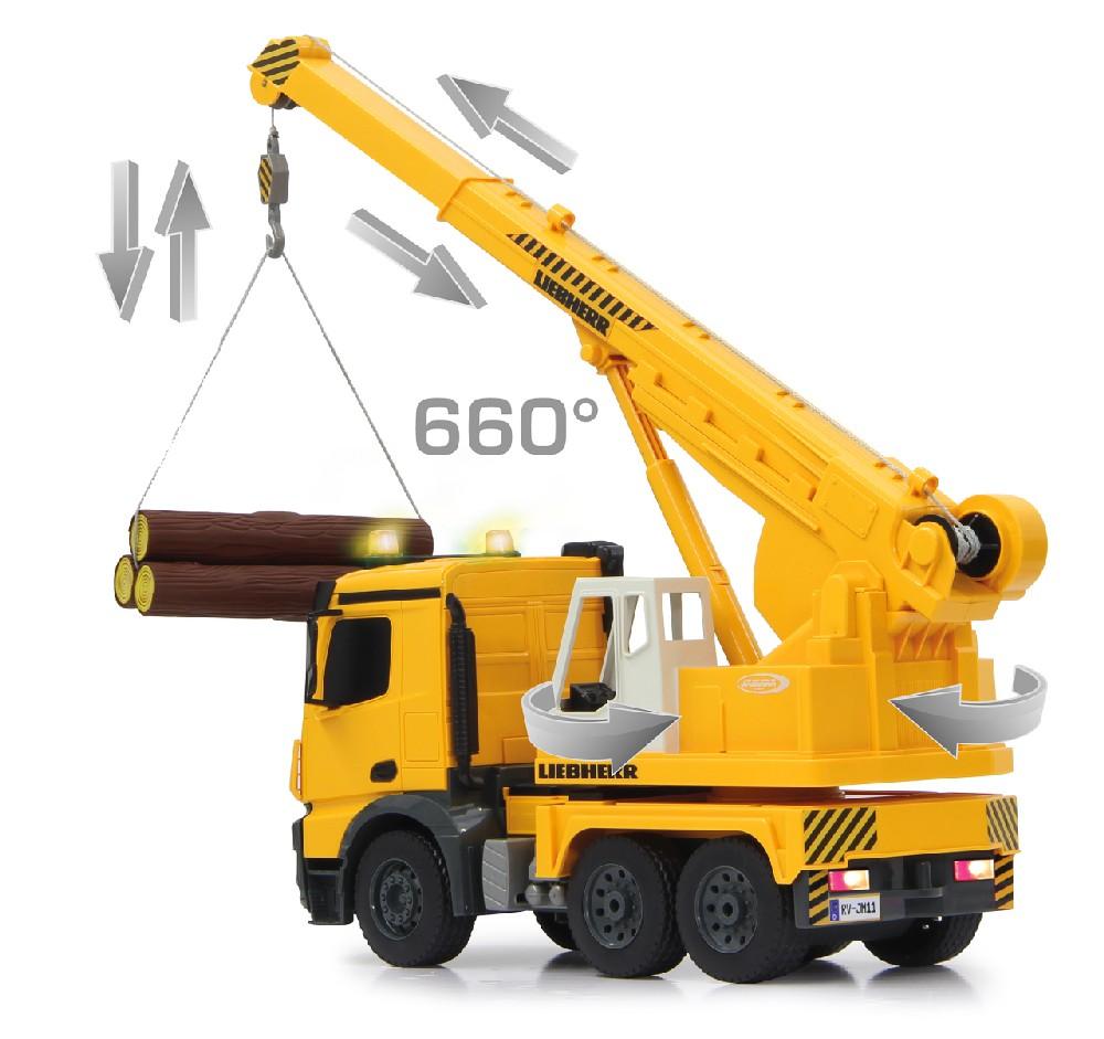 Jamara e.K. JAMARA Schwerlastkran Mercedes-Benz Arocs Liebherr 1:20 2,4GHz