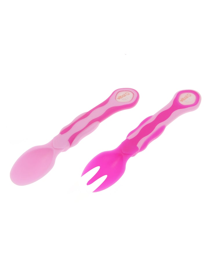 Vital Baby Gabel- und Löffelset 2er- Set pink günstig kaufen onesize