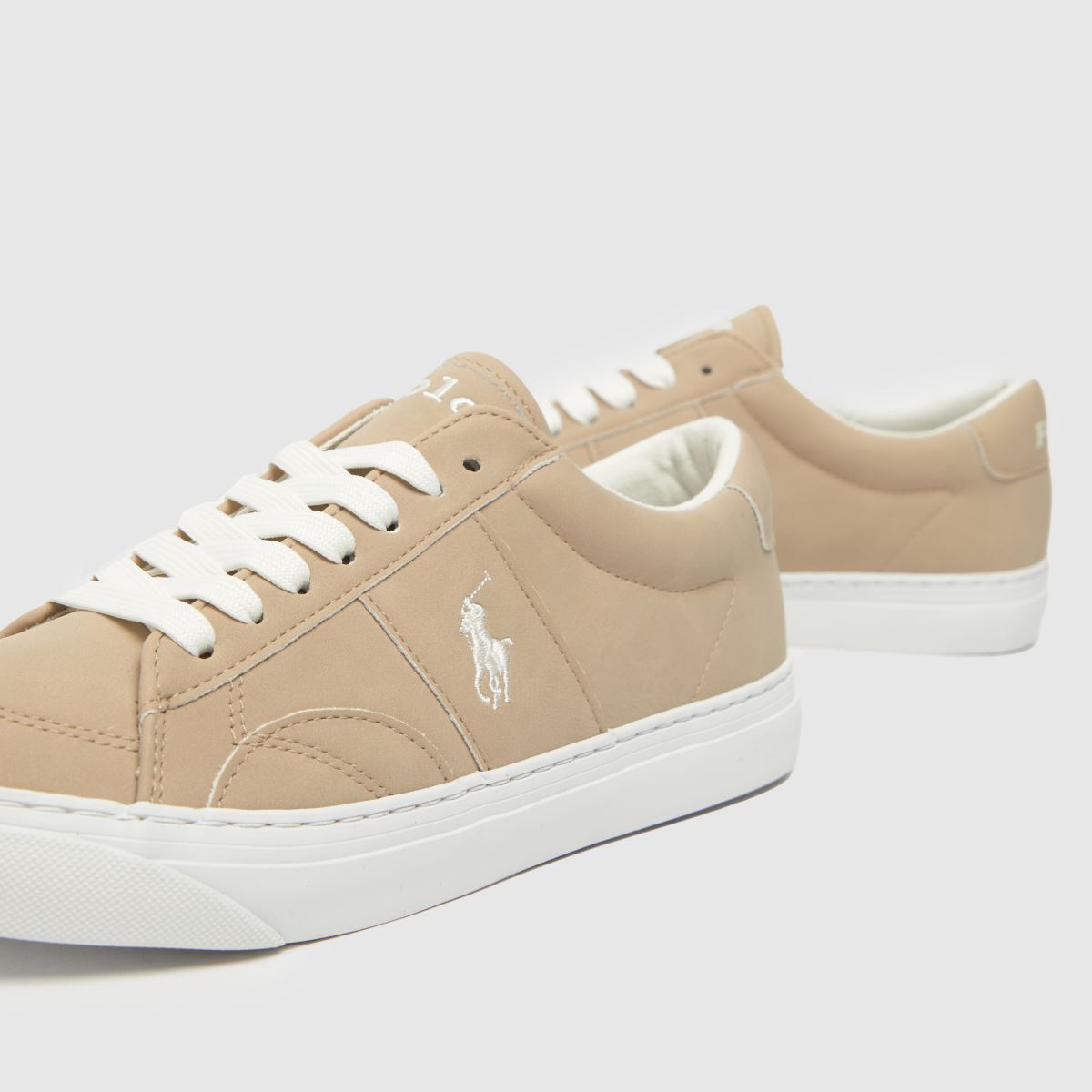 Polo Ralph Lauren naturliga Ryley-sneakers för pojkar och ungdomar