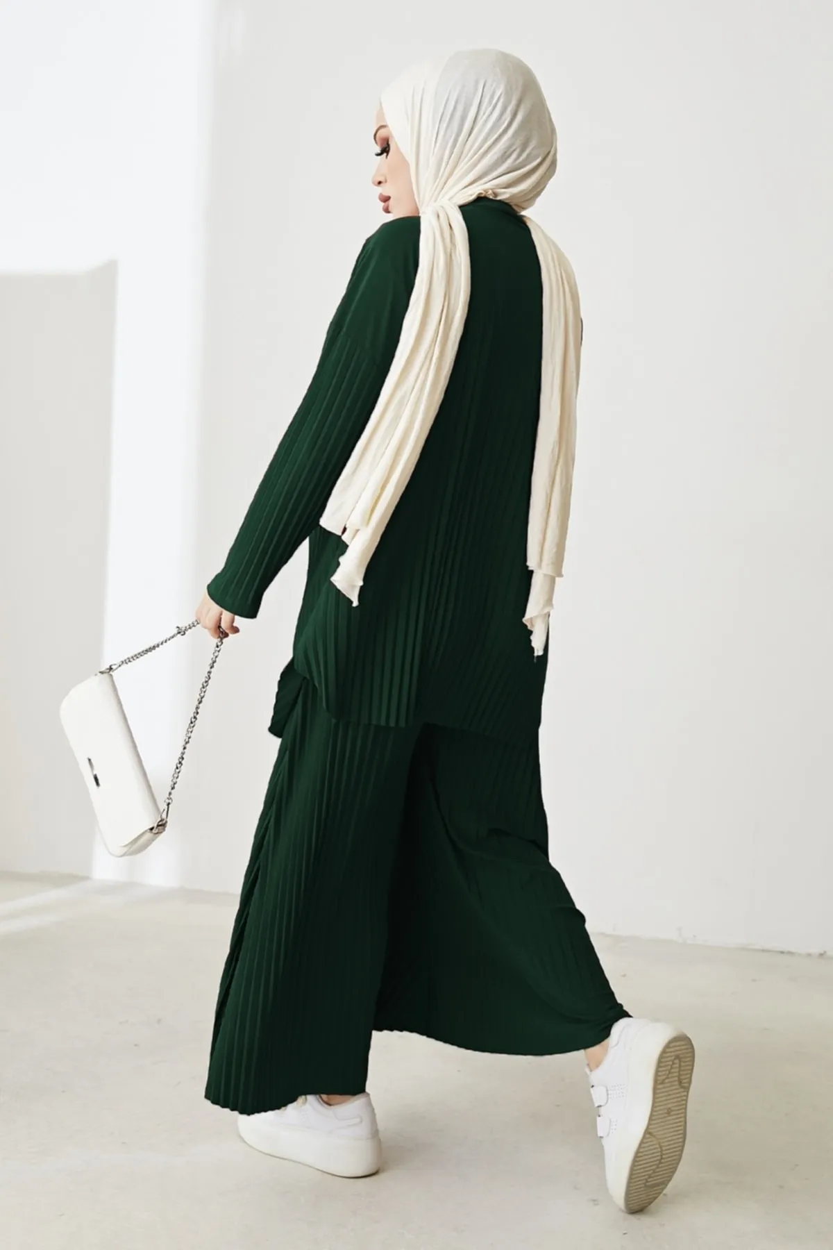 InStyle  Mila Faltenhosen-Tunika-Doppelset - Smaragd