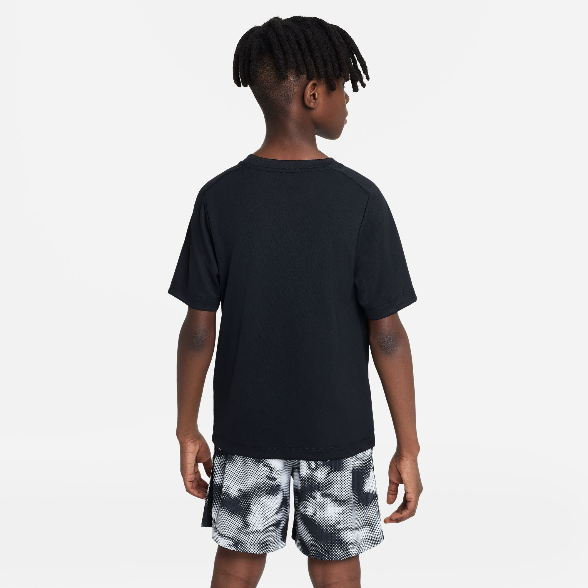 Dri-Fit Graphic T-Shirt Jungen - Schwarz, Weiß
