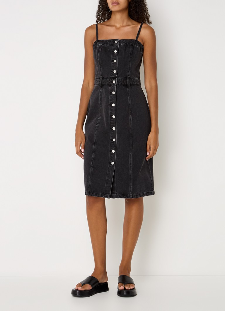 Vestido midi vaquero sin tirantes de Levi's