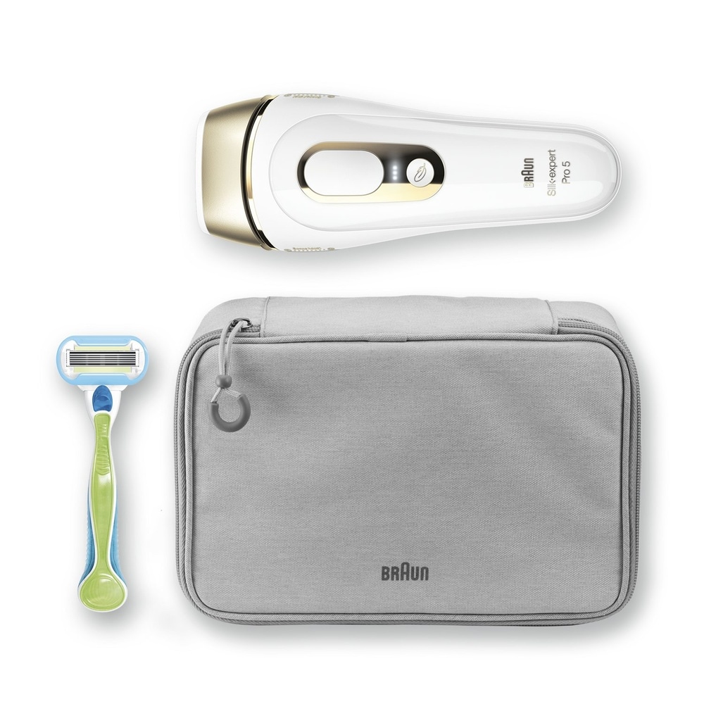 braun Braun Silk·Expert Pro 5 Épilateur Lumière Pulsée Intense IPL Dernière Génération Epilateur À Lumière Pulsée