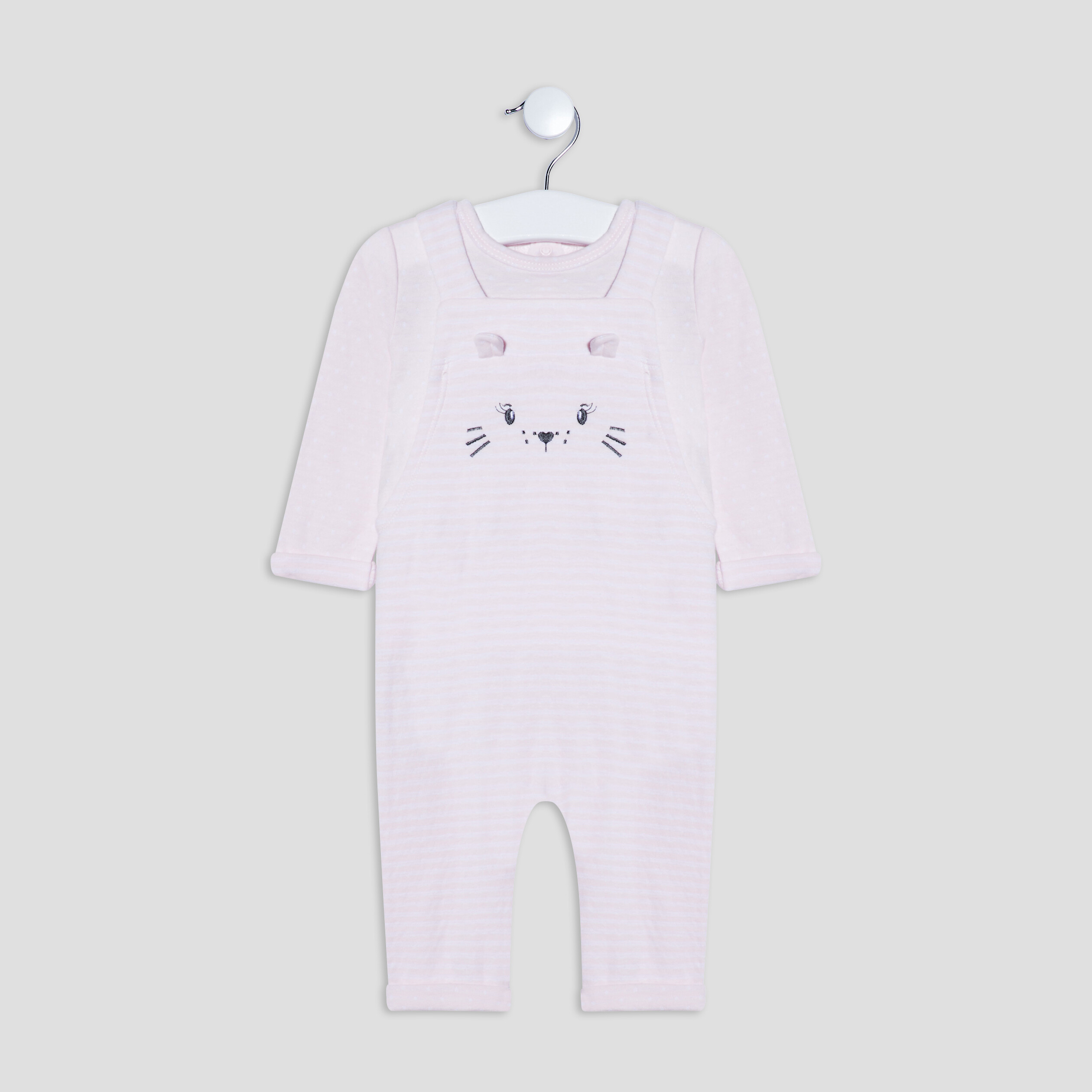 Ensemble 2 pièces rose clair bébé fille | La Halle