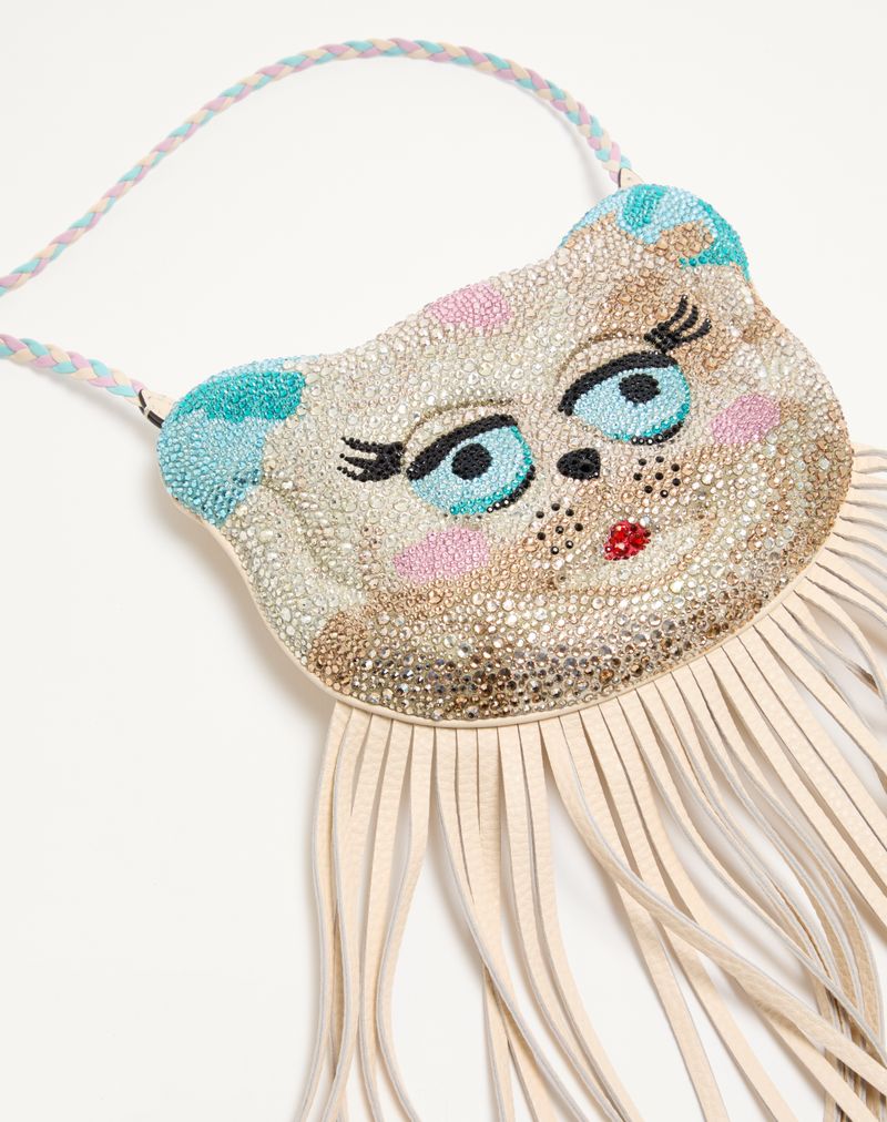 Valentino Garavani Bolsa de Ombro Le Chat De La Maison com Strass