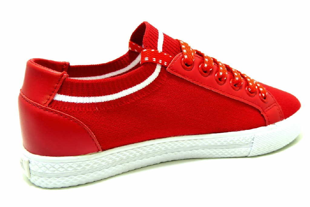 WESTLAND Freizeit Schnürer rot Schlupf-Sneaker
