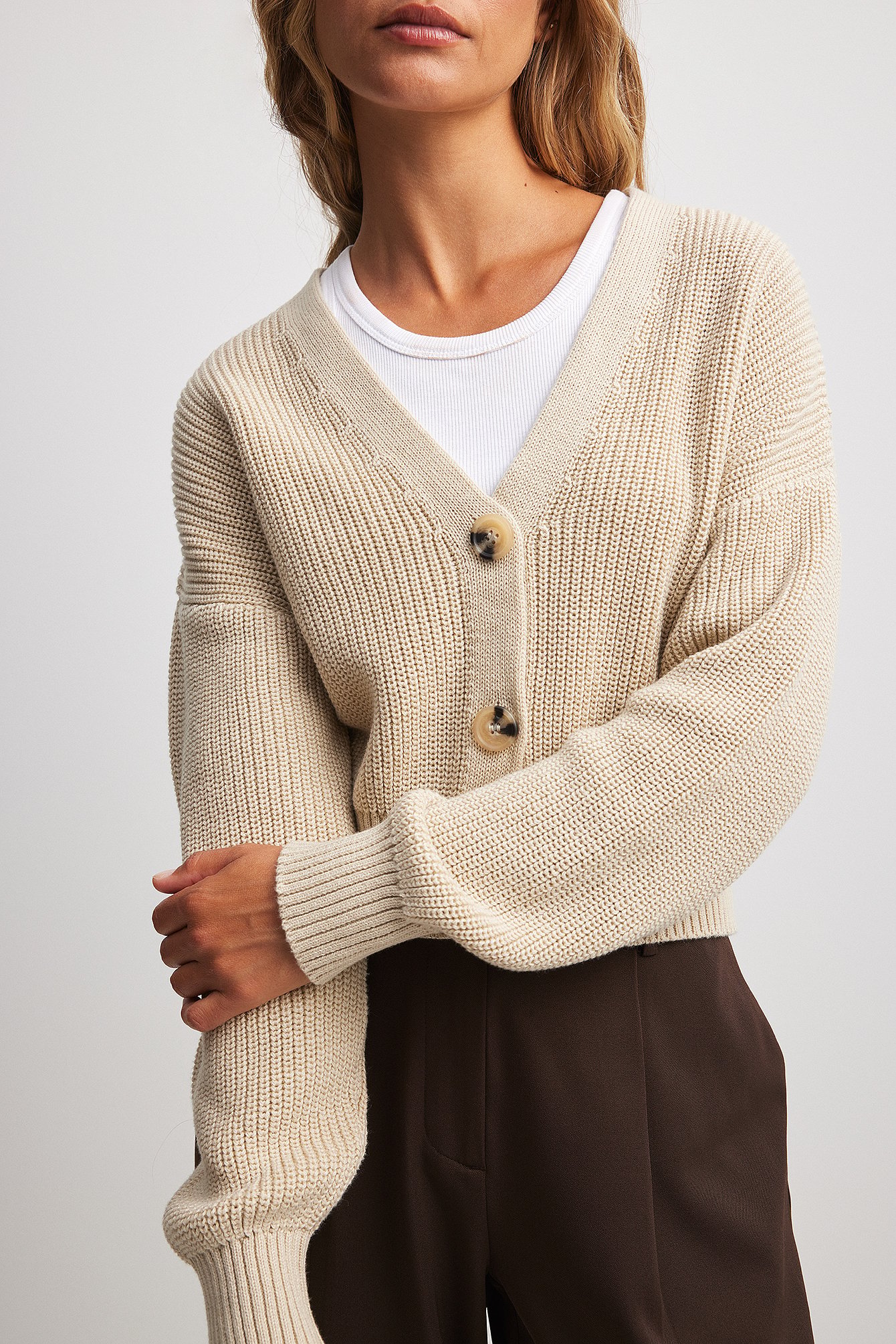 Kurze Strickjacke