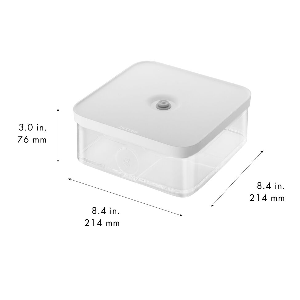 CUBE Box L, Transparent-Weiß