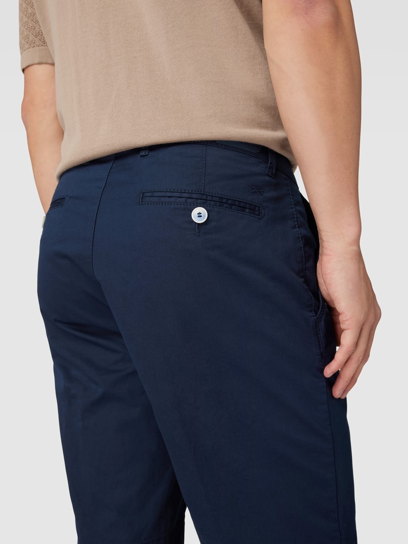 Bermudas mit französischen Eingrifftaschen Modell 'BOZEN' in marineblau