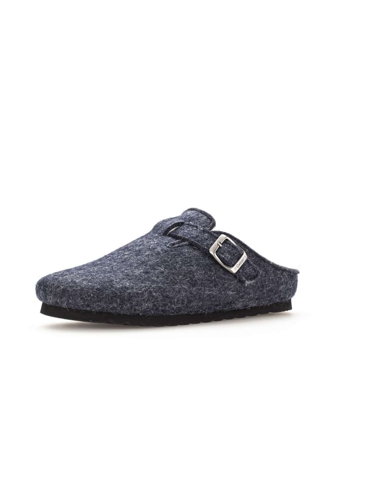 Gabor Fashion Plüschhausschuhe in blau günstig kaufen