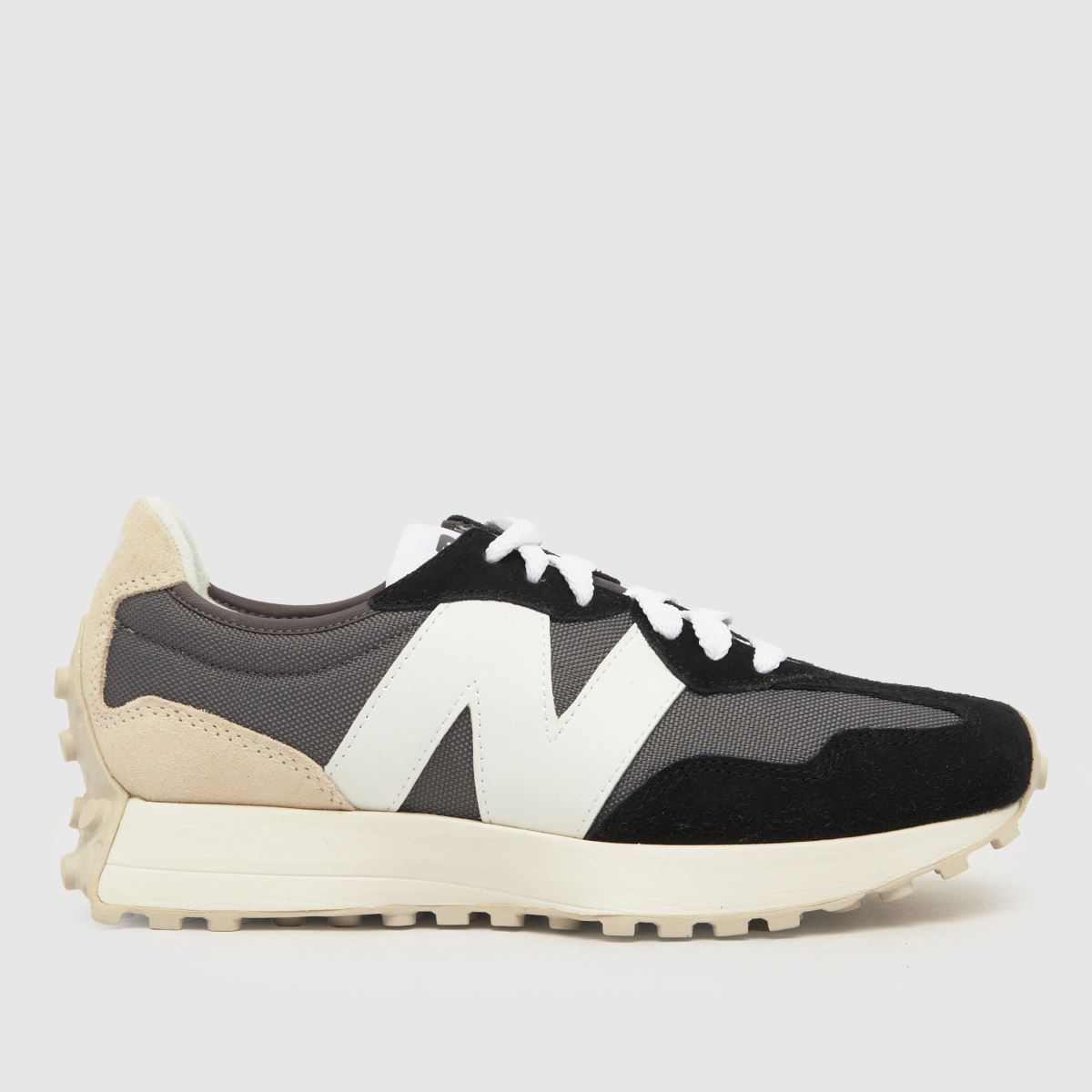 New Balance 327 träningsskor i svart och vitt