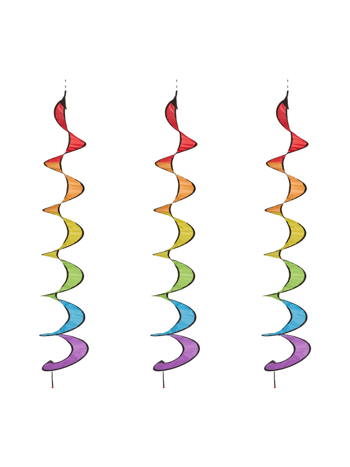 relaxdays 3 x Windspiel in Bunt - (H)137 x Ø 24 cm günstig kaufen onesize