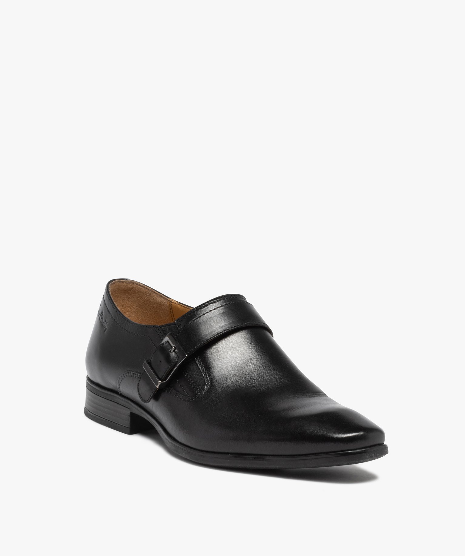 Derbies homme en cuir uni et bride à boucle – Pierre Cardin noir | GEMO
