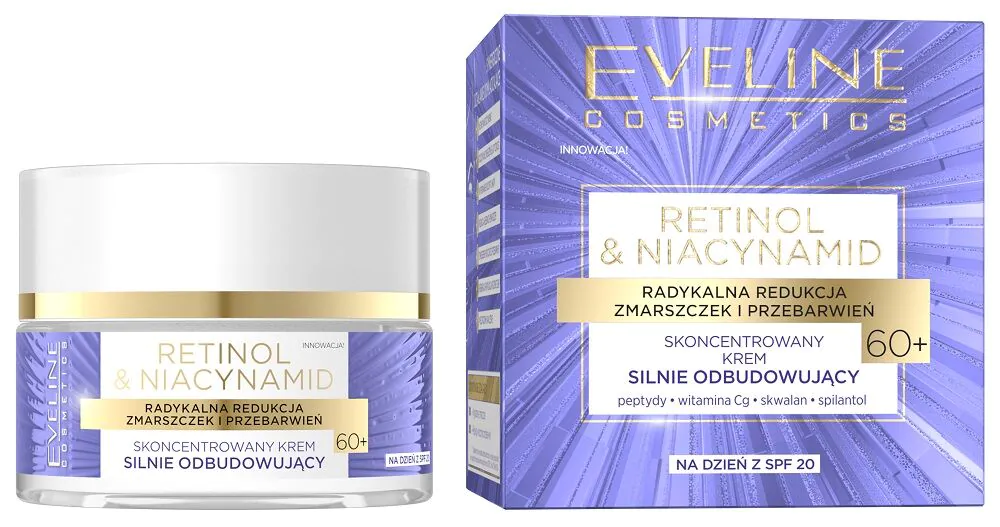 „Eveline“ retinolio ir niacinamido dieninis kremas nuo 60 metų