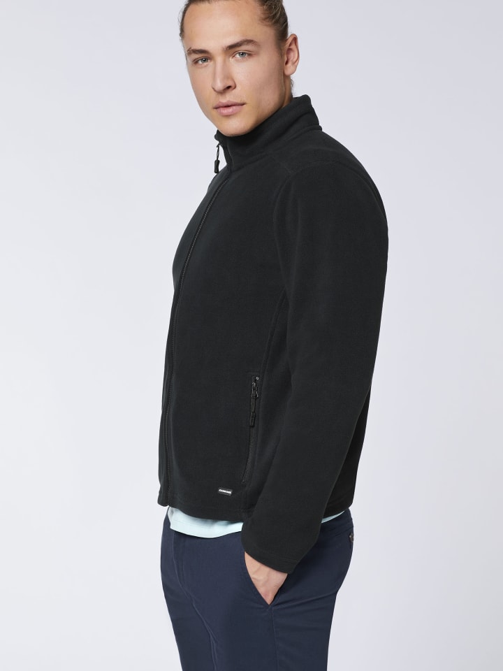 Chiemsee Fleece-Jacke in Schwarz günstig kaufen