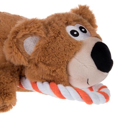 Hundespielzeug Bär mit Tau