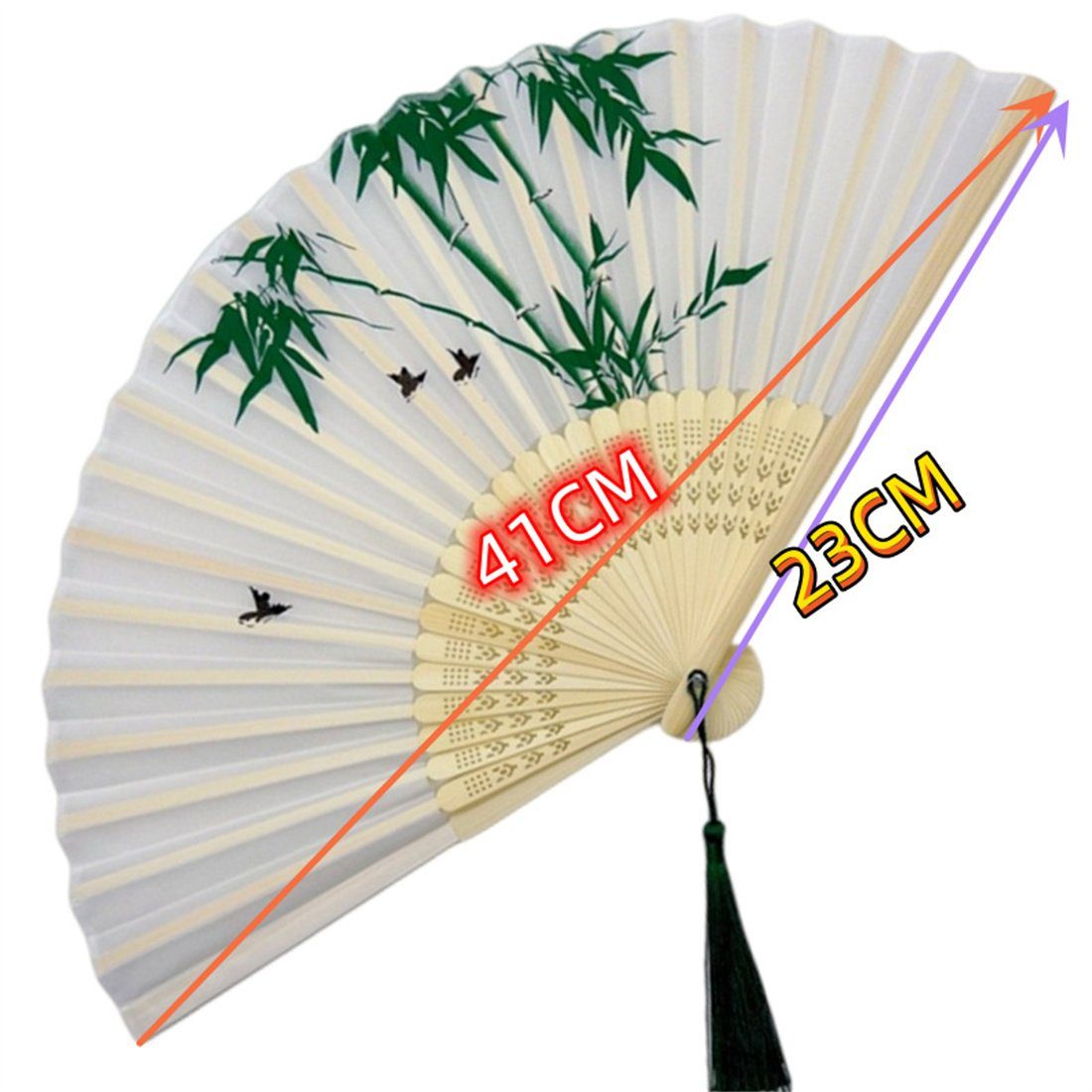 DÖRÖY Handfächer Klassischer Tanz-Handfächer, klassischer Faltfächer, Foto-Requisiten