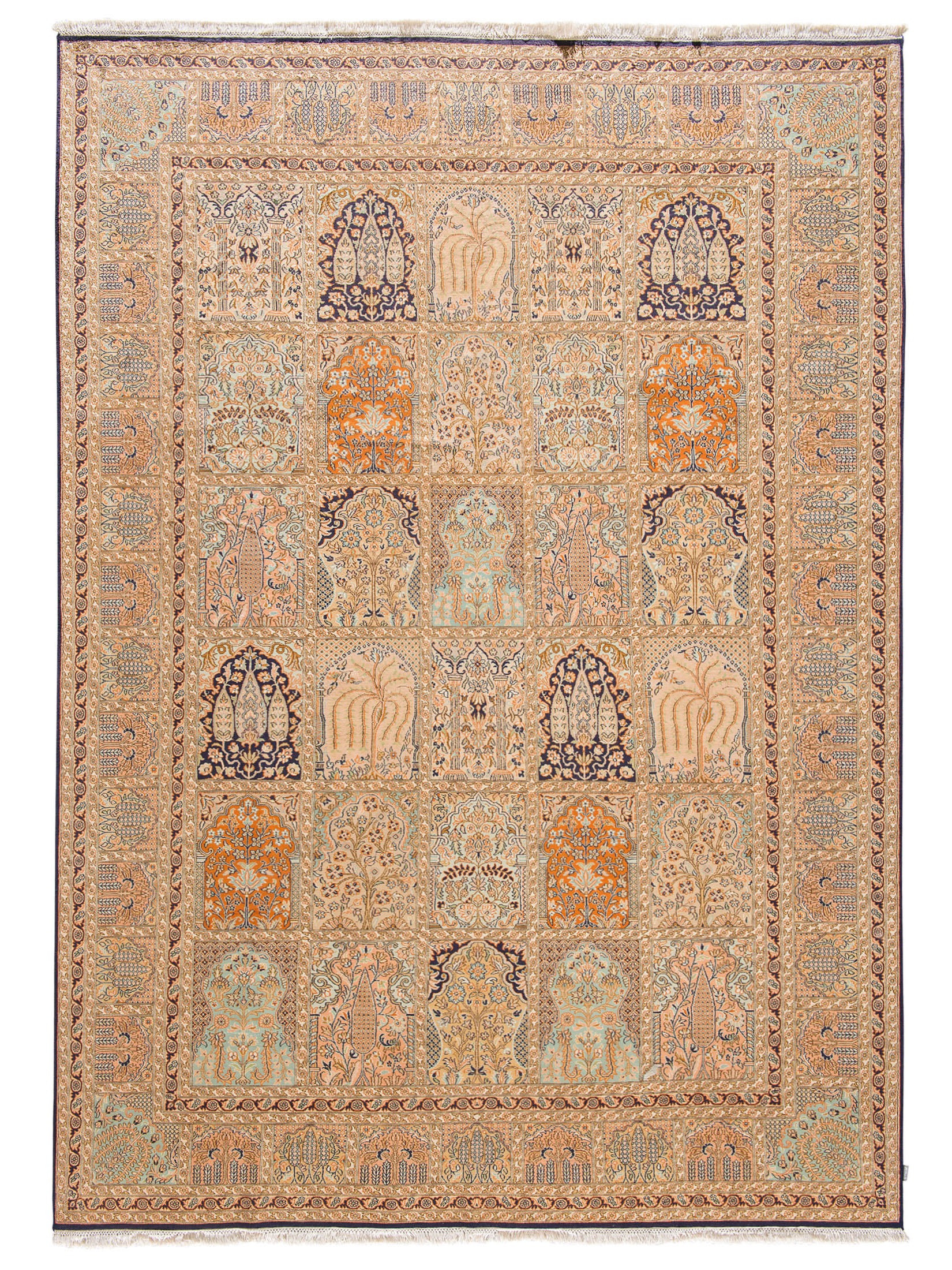 Kaschmir Seide 18/18 ca. 215 x 303 cm, Unikat / Einzelstück