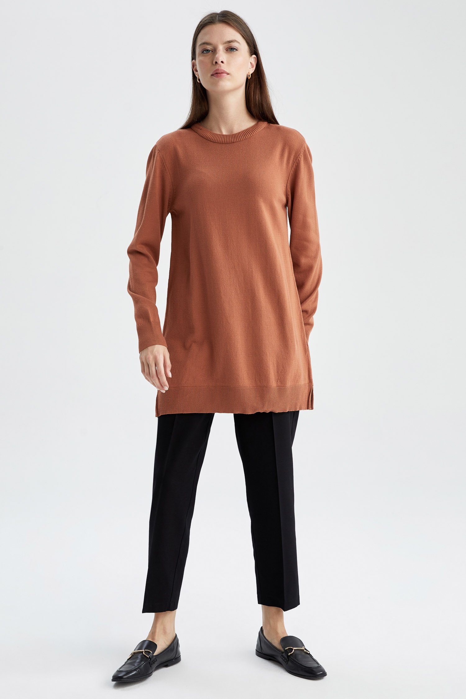 DeFacto Stricktunika Damen Stricktunika REGULAR FIT