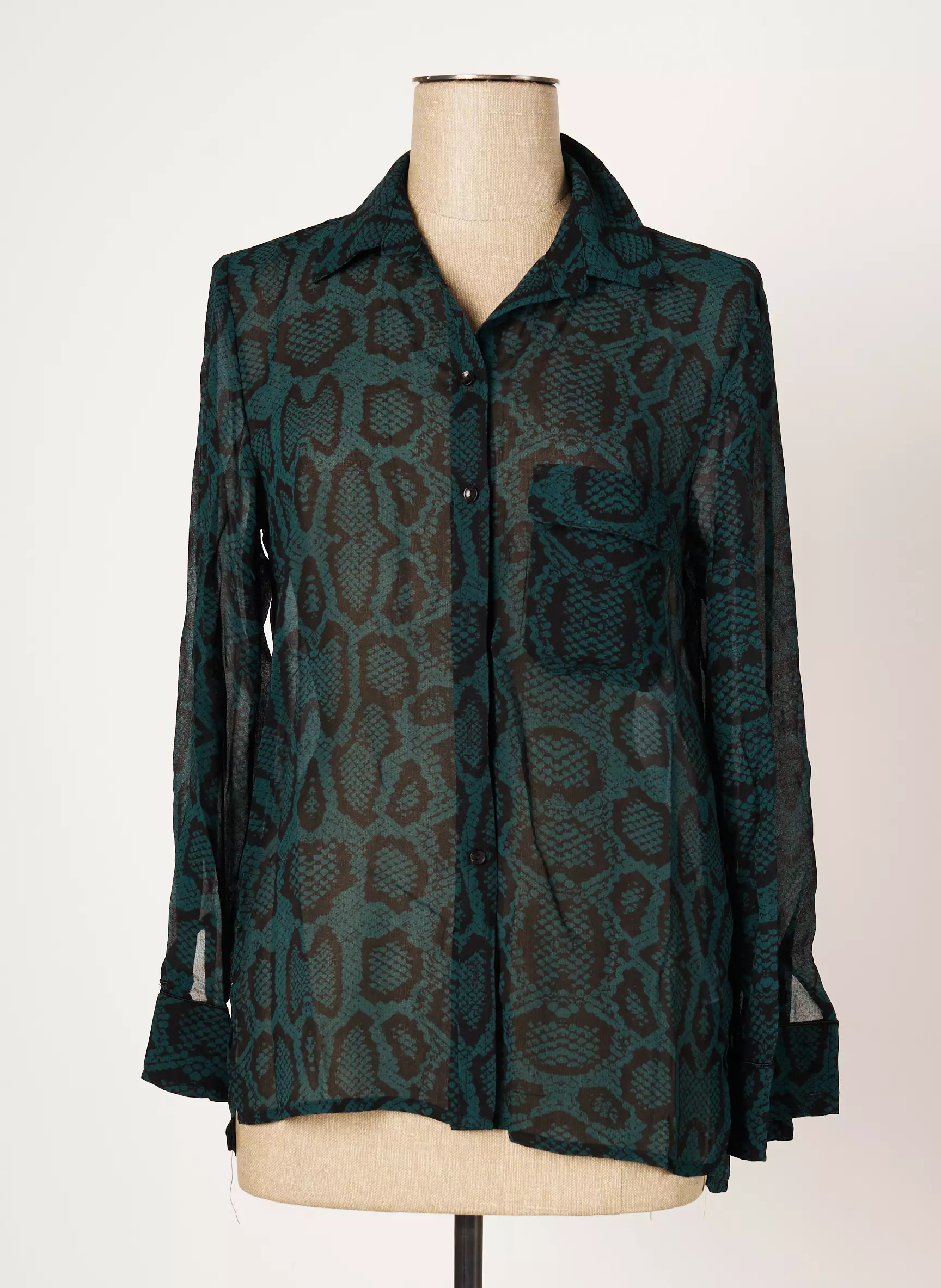 Grace Mila Chemisiers Femme couleur vert