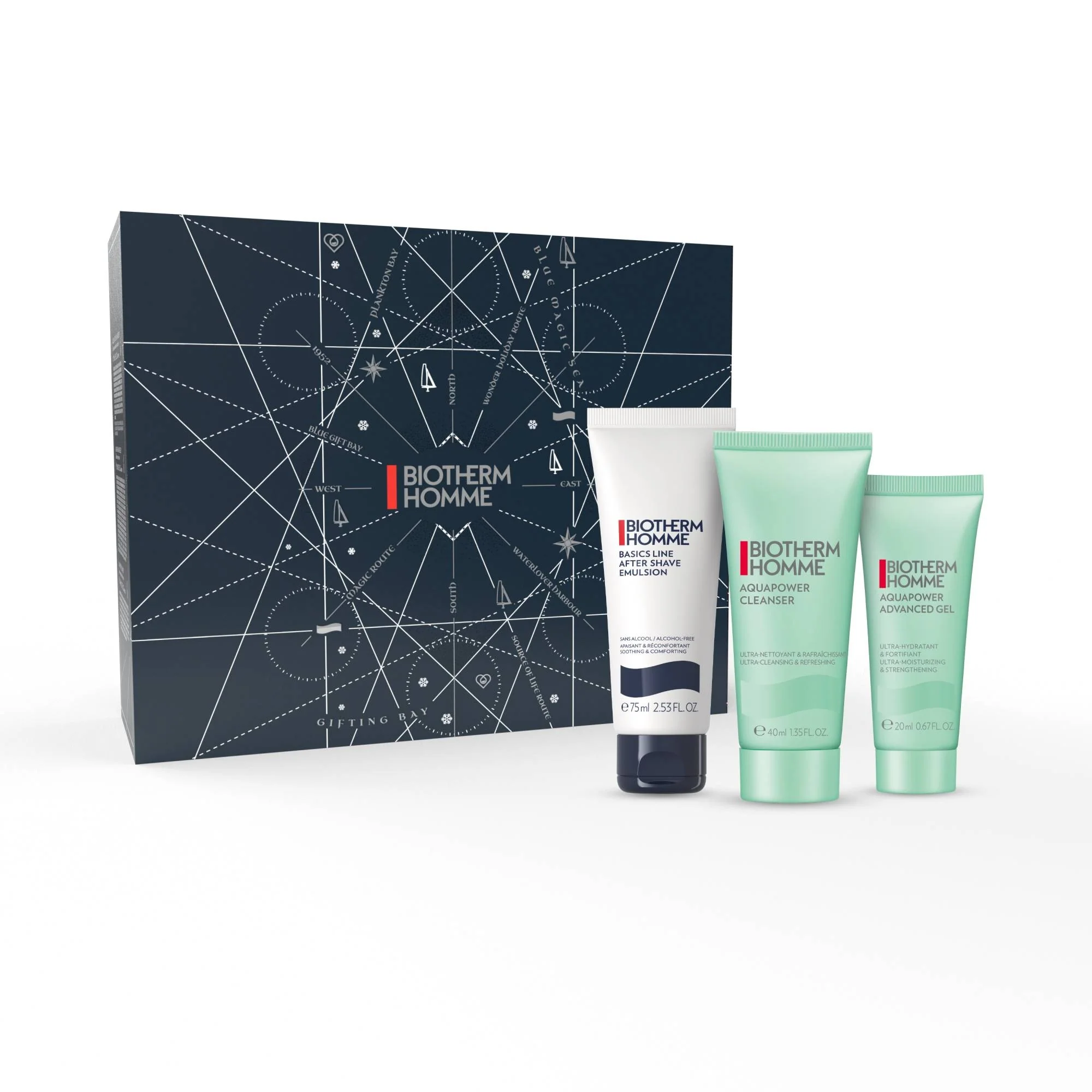 Biotherm Homme Baume Apaisant Holiday Kit - Hidratáló szett, Borotválkozó szett
