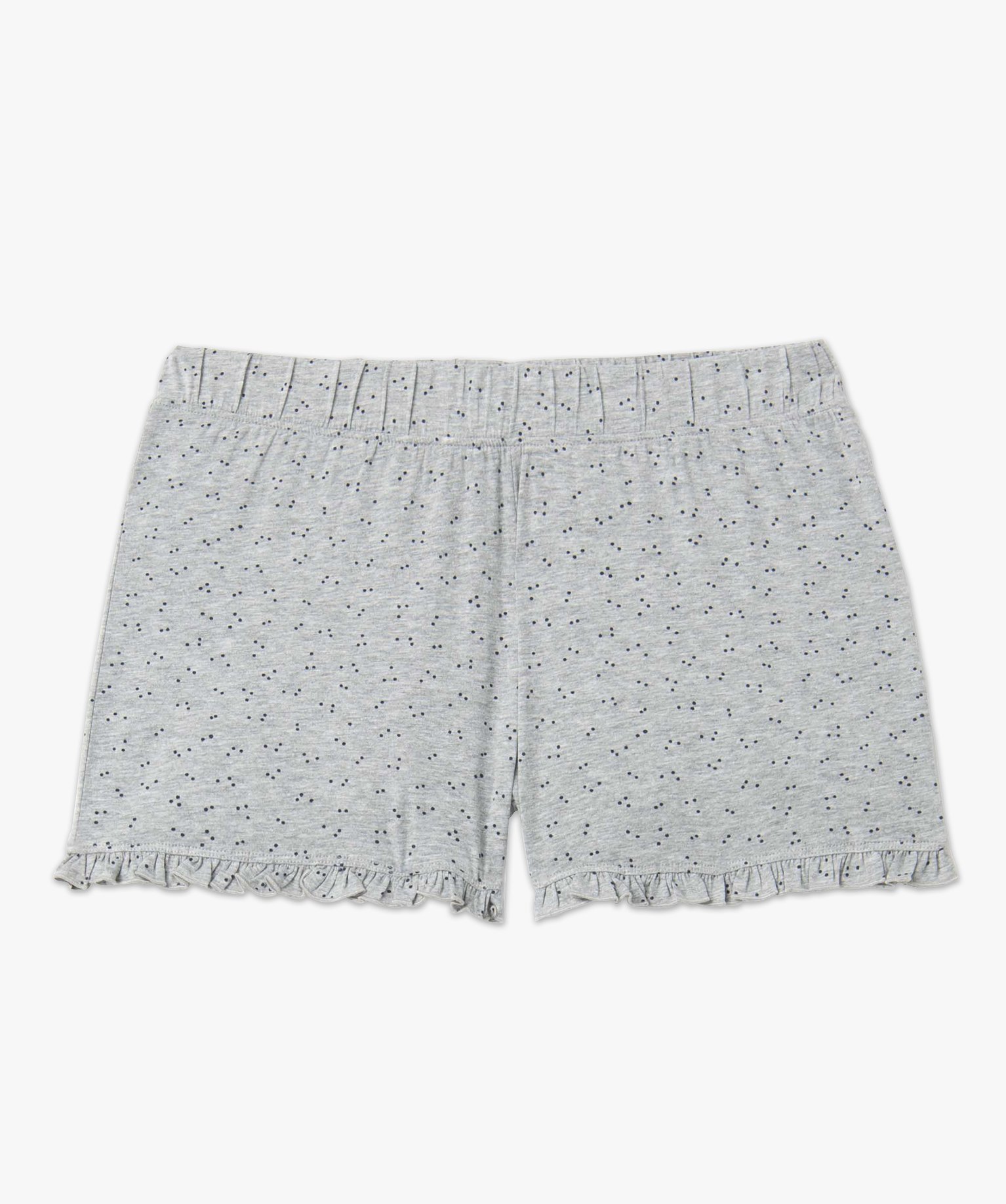 Short de pyjama femme avec finitions froncées imprime | GEMO