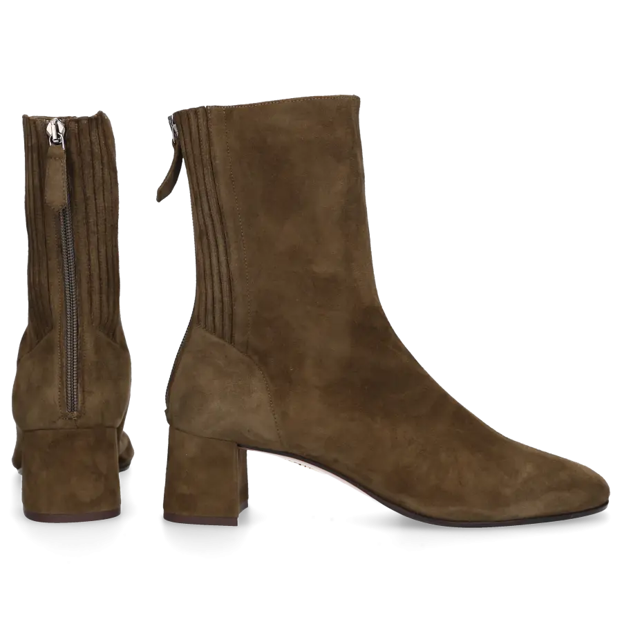 Aquazzura - Klassische Stiefeletten SAINT HONORE 50 Veloursleder - bronze